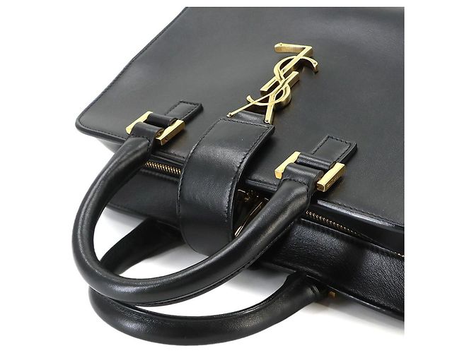 Borsa a mano Saint Laurent Baby Cabas Nero - vista 6