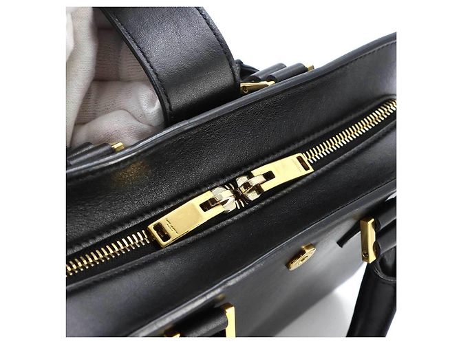 Borsa a mano Saint Laurent Baby Cabas Nero - vista 9