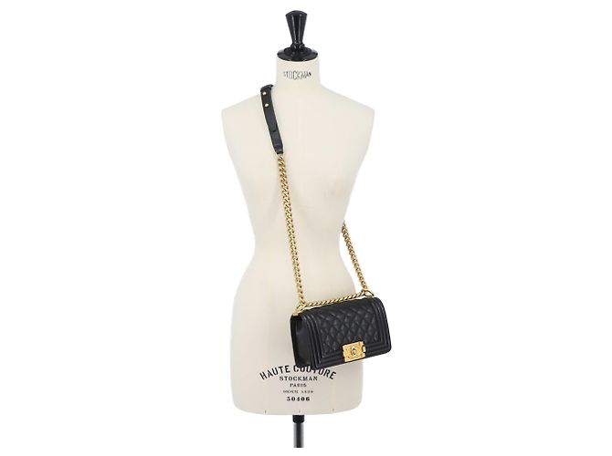 Borsa a tracolla Chanel Boy Small con catena Nero - vista 10