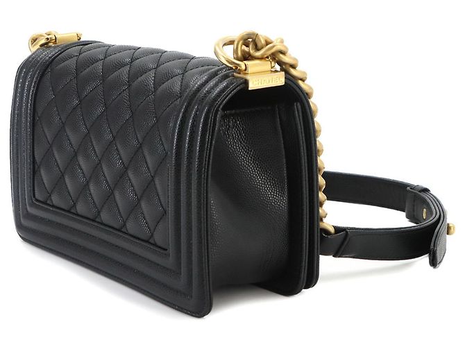 Borsa a tracolla Chanel Boy Small con catena Nero - vista 3