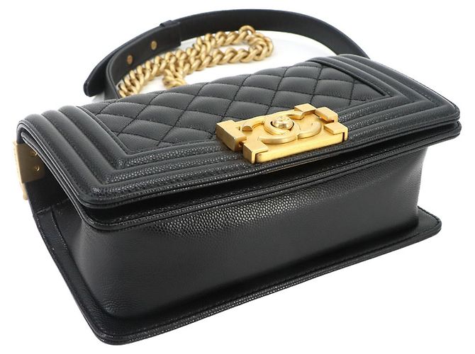 Borsa a tracolla Chanel Boy Small con catena Nero - vista 4