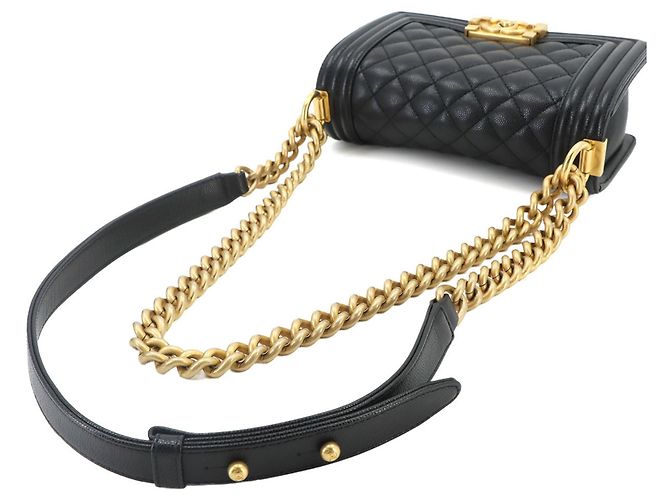Borsa a tracolla Chanel Boy Small con catena Nero - vista 5