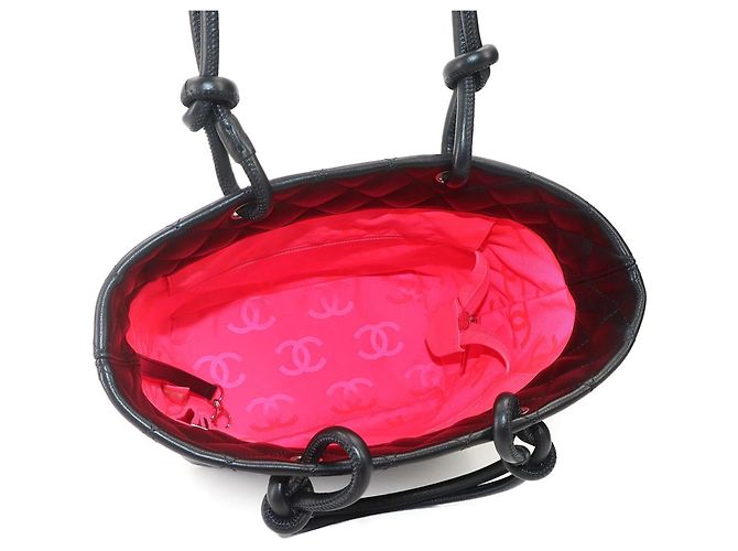 Borsa tote media Chanel Cambon Line Nero - vista 7