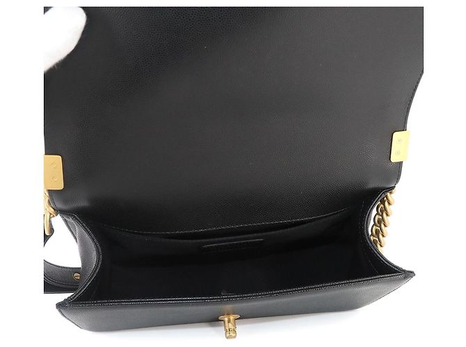 Borsa a tracolla Chanel Boy Chain Nero - vista 6