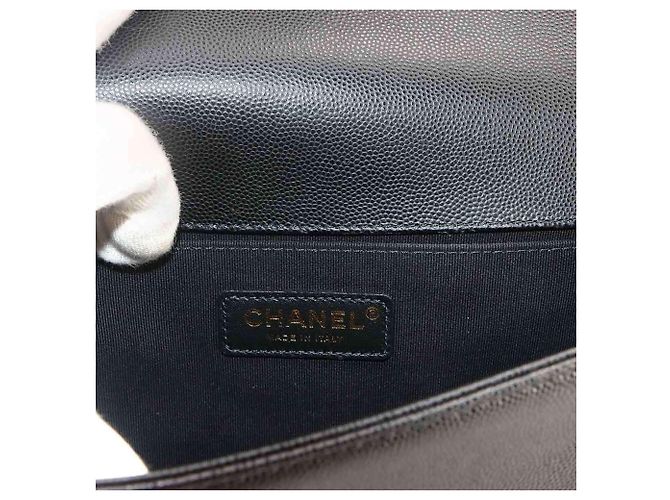 Borsa a tracolla Chanel Boy Chain Nero - vista 7
