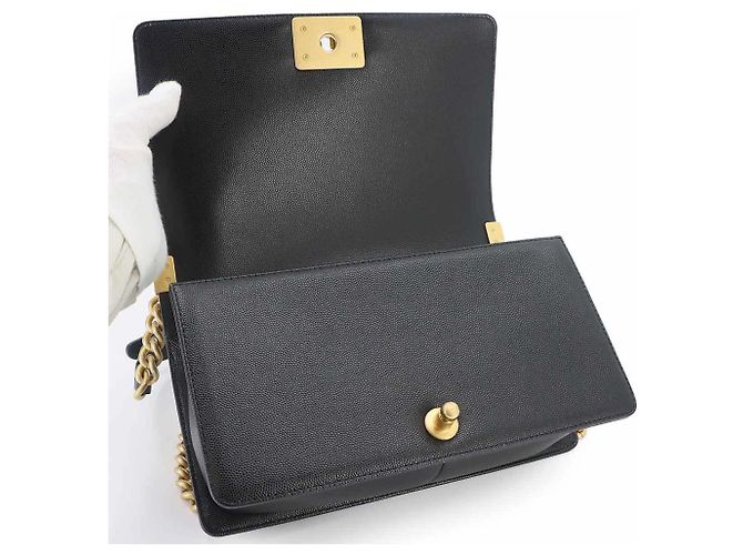 Borsa a tracolla Chanel Boy Chain Nero - vista 8