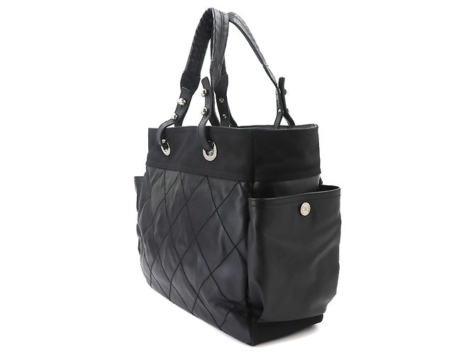 Timeless Borsa Tote Chanel Paris Biarritz GM Nero - vista 3