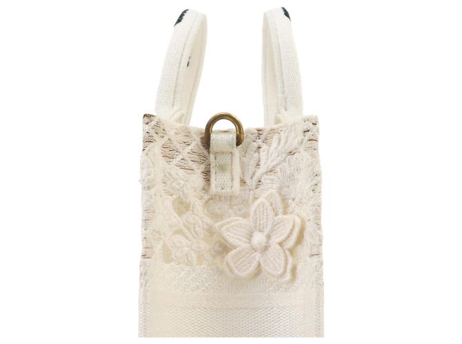 Borsa Christian Dior Book Tote Vertical Mini Bianco - vista 8