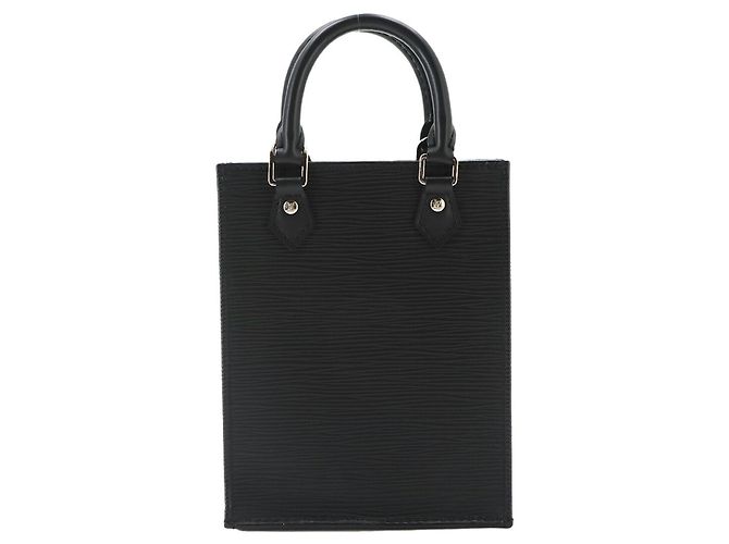 Borsa Louis Vuitton Epi Petite Sac Plat Nero - vista 2