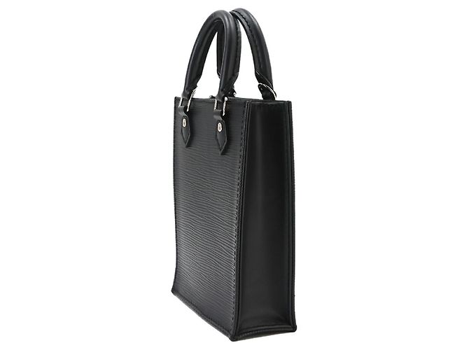Borsa Louis Vuitton Epi Petite Sac Plat Nero - vista 3