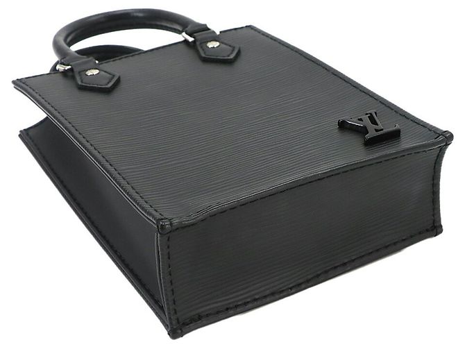 Borsa Louis Vuitton Epi Petite Sac Plat Nero - vista 4