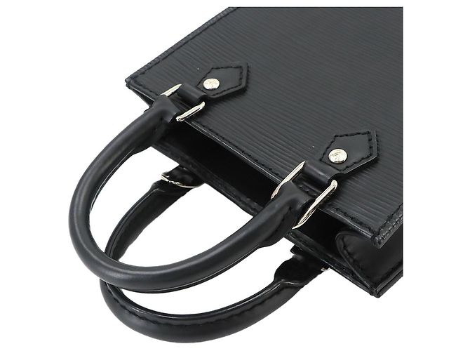 Borsa Louis Vuitton Epi Petite Sac Plat Nero - vista 5
