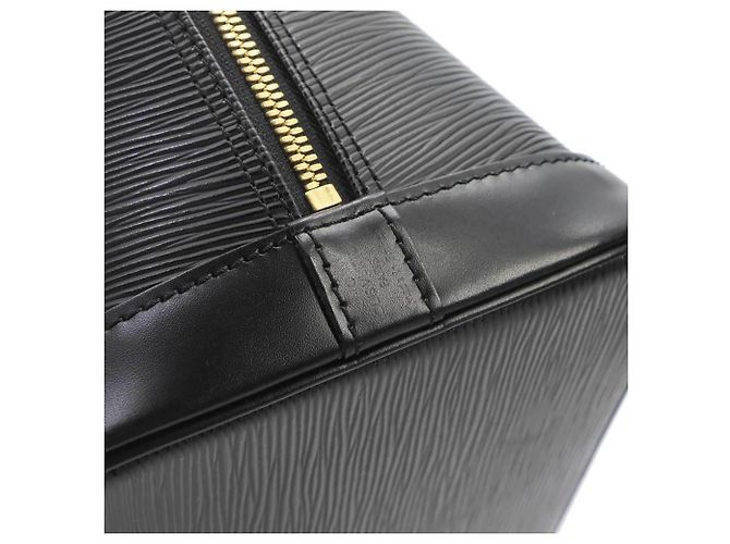 Borsa a mano Louis Vuitton Alma PM in pelle Epi, Noir Nero - vista 7