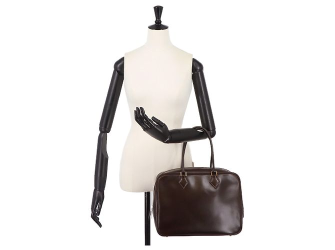 Hermès Hermes Plume 32 Handtasche Damier ebene - Ansicht 10