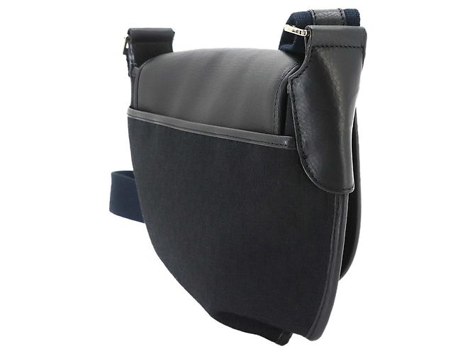 Borsa a tracolla Christian Dior Trotter Street Chic Nero Blu navy - vista 3
