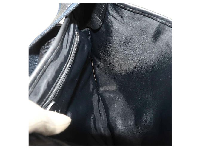 Borsa a tracolla Christian Dior Trotter Street Chic Nero Blu navy - vista 8