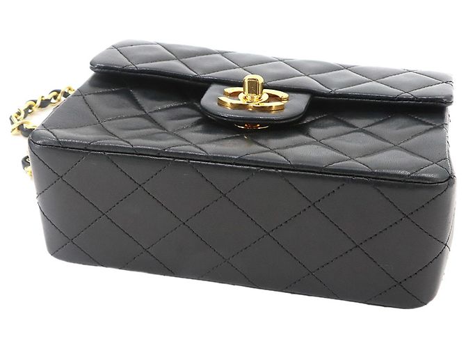 Borsa a tracolla con catena Chanel Mini Matelassé Nero - vista 5