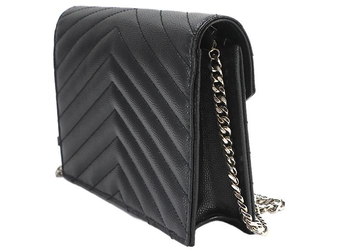 Portafoglio a catena Saint Laurent Cassandre Envelope Nero - vista 4