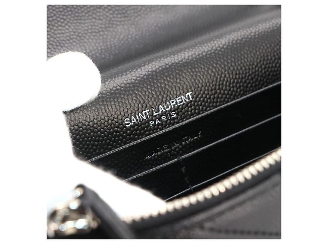 Portafoglio a catena Saint Laurent Cassandre Envelope Nero - vista 9