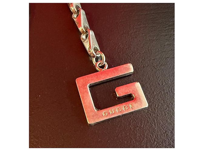 Collana Gucci con pendente G in acciaio inossidabile Argento - vista 2