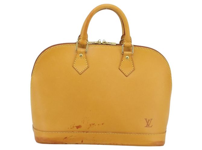 Sac à main Alma en cuir Nomad LOUIS VUITTON Beige M85000 LV Auth 194592V - vue 13