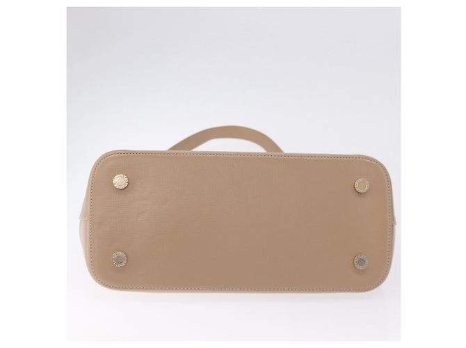 Bulgari Borsa a mano BVLGARI in pelle 2way Beige tono oro Auth BA14579A - vista 5