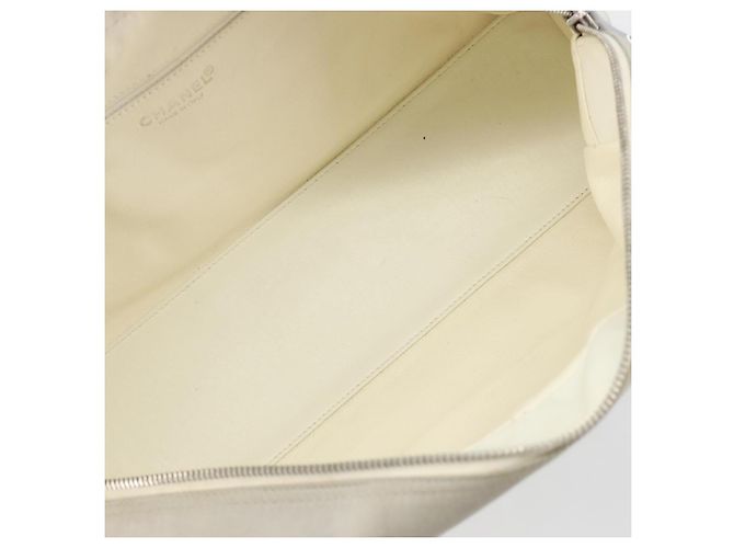 Borsa Boston CHANEL Sports Line Matelasse Canvas Gray Silver CC Auth bs36613 Marrone Argento - vista 10