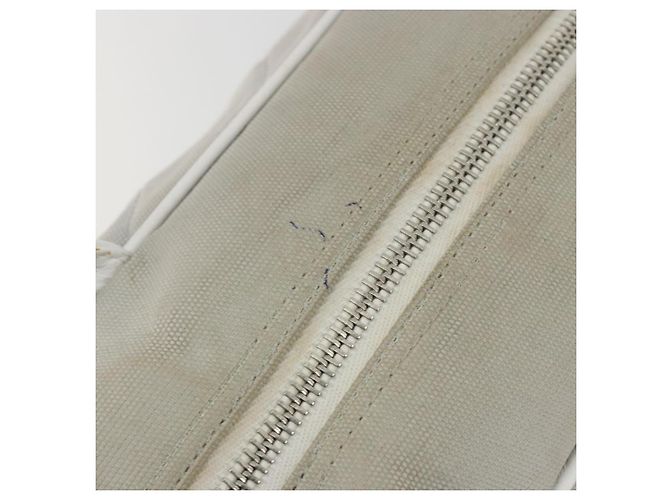 Borsa Boston CHANEL Sports Line Matelasse Canvas Gray Silver CC Auth bs36613 Marrone Argento - vista 21