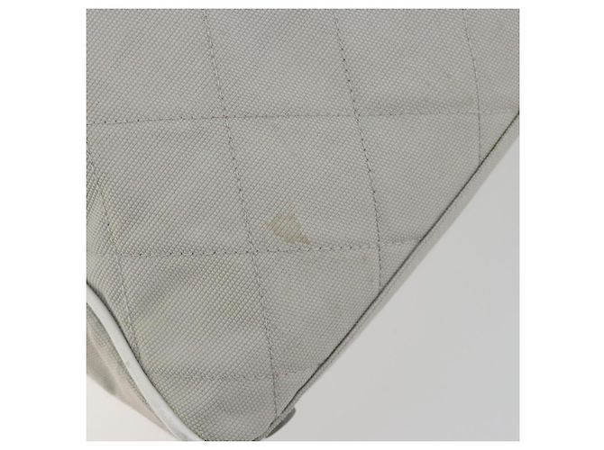 Borsa Boston CHANEL Sports Line Matelasse Canvas Gray Silver CC Auth bs36613 Marrone Argento - vista 8