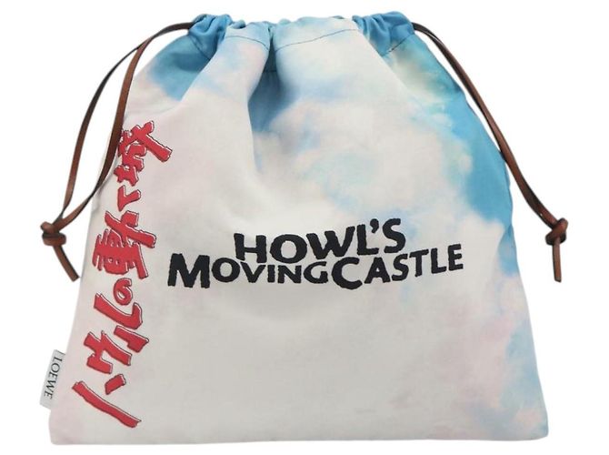 LOEWE x Studio Ghibli Howl's Moving Castle Pouch Nylon Blue Auth 167479M - vista 2