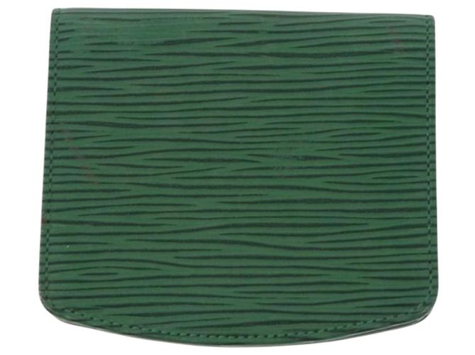 LOUIS VUITTON Monogram Epi Coin Purse 2 Set Green LV Auth 195219 Verde Monograma - vista 3