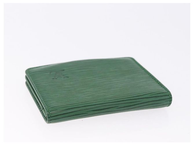 LOUIS VUITTON Monogram Epi Coin Purse 2 Set Green LV Auth 195219 Verde Monograma - vista 5