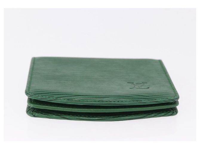 LOUIS VUITTON Monogram Epi Coin Purse 2 Set Green LV Auth 195219 Verde Monograma - vista 6