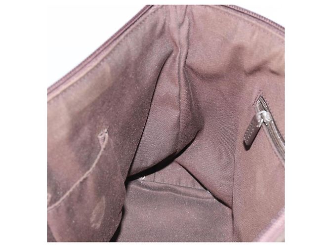 Borsa Tote GUCCI GG Canvas Abbey Outlet Marrone Scuro Argento 268640 Auth gh2299 - vista 19