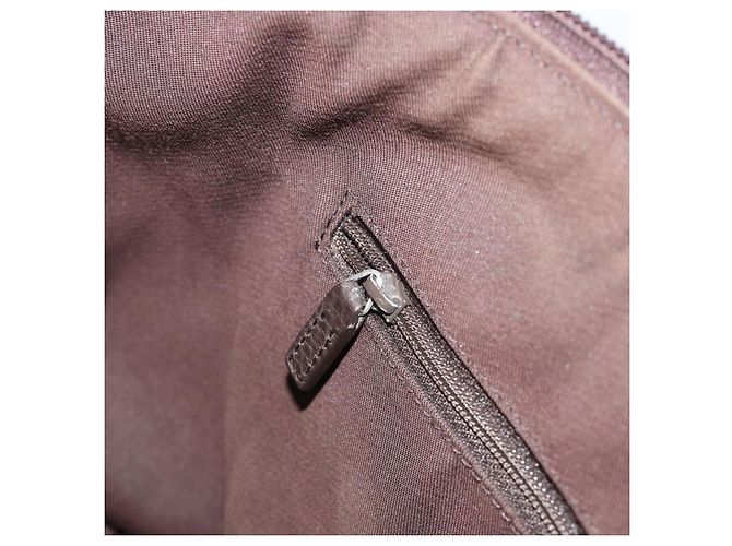 Borsa Tote GUCCI GG Canvas Abbey Outlet Marrone Scuro Argento 268640 Auth gh2299 - vista 20