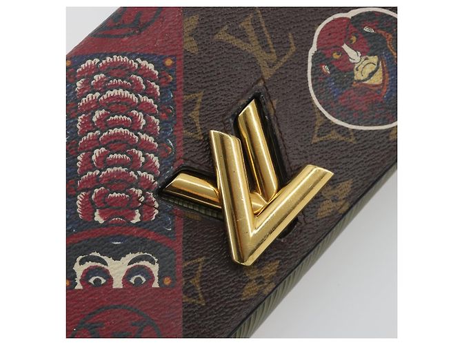Borsa a tracolla LOUIS VUITTON Monogram Kabuki Twist MM LV Auth 167444A Monogramma - vista 18
