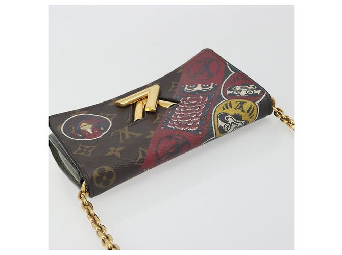 Borsa a tracolla LOUIS VUITTON Monogram Kabuki Twist MM LV Auth 167444A Monogramma - vista 6