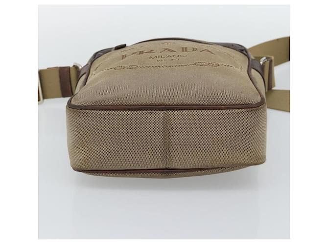 Borsa a Tracolla PRADA Canvas Beige Silver Auth bs36669 Argento - vista 5