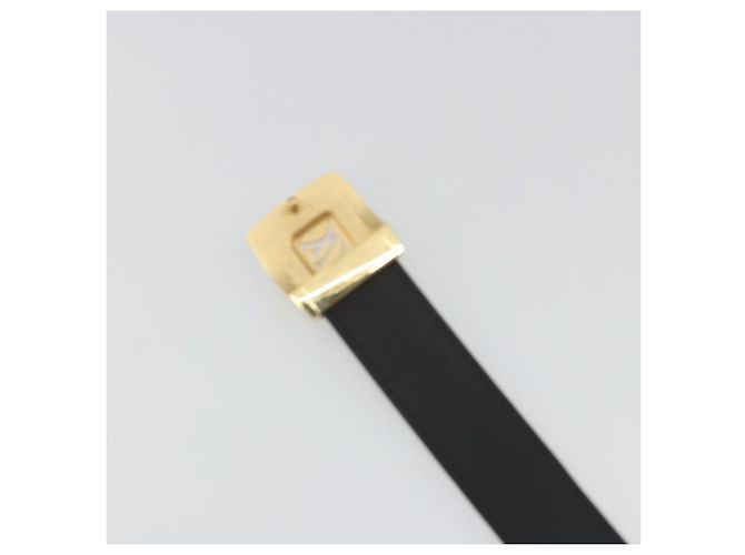 LOUIS VUITTON Gürtel Multicolor LV cut Belt Black M6890 LV Auth 193765V Schwarz - Ansicht 7