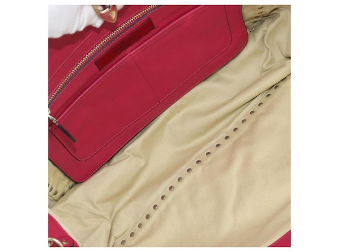 Borsa Tote VALENTINO Studs in pelle 2way Rosa Tono Oro Auth BA14571 - vista 11
