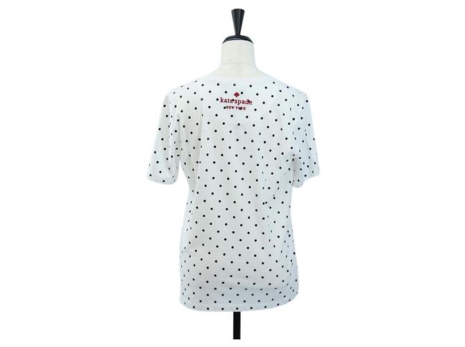 Camiseta de manga corta Kate Spade Disney de algodón Blanco Rosa Auth 192889M - vista 2