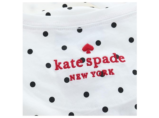 Camiseta de manga corta Kate Spade Disney de algodón Blanco Rosa Auth 192889M - vista 8