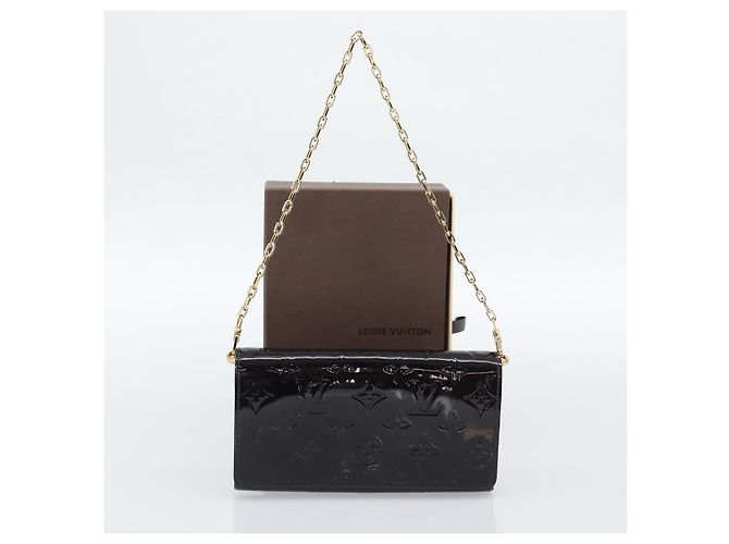 LOUIS VUITTON Monogram Vernis Portefeiulle Sarah Chain M90088 LV Auth gh2334V Bordò - vista 12