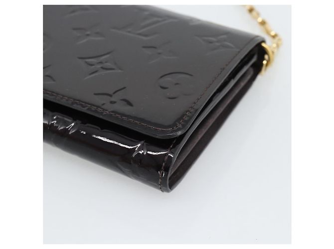 LOUIS VUITTON Monogram Vernis Portefeiulle Sarah Chain M90088 LV Auth gh2334V Bordò - vista 15