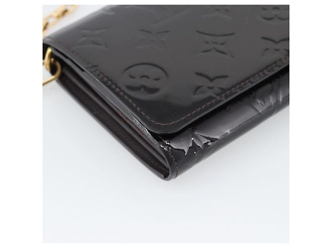 LOUIS VUITTON Monogram Vernis Portefeiulle Sarah Chain M90088 LV Auth gh2334V Bordò - vista 16