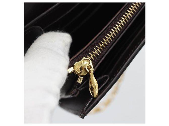 LOUIS VUITTON Monogram Vernis Portefeiulle Sarah Chain M90088 LV Auth gh2334V Bordò - vista 21