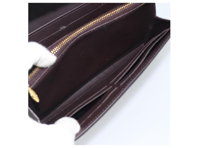 LOUIS VUITTON Monogram Vernis Portefeiulle Sarah Chain M90088 LV Auth gh2334V Bordò - vista 22
