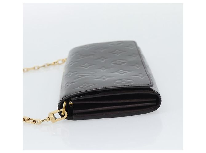 LOUIS VUITTON Monogram Vernis Portefeiulle Sarah Chain M90088 LV Auth gh2334V Bordò - vista 3