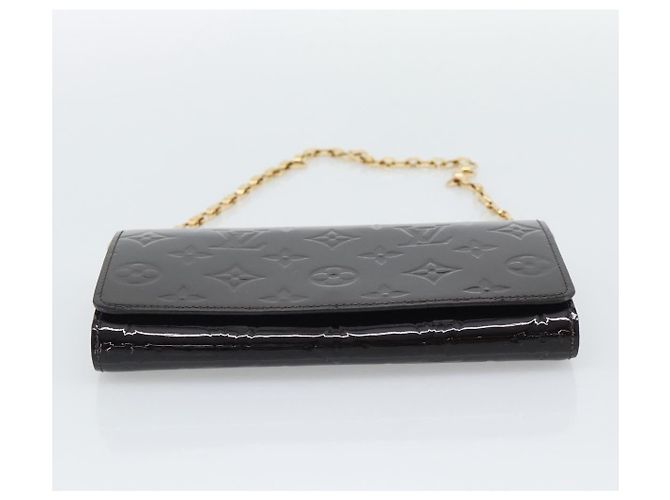 LOUIS VUITTON Monogram Vernis Portefeiulle Sarah Chain M90088 LV Auth gh2334V Bordò - vista 5