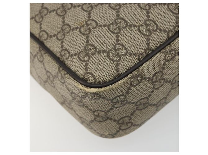 Sac à épaule GUCCI GG Supreme PVC Beige Gold 233268 Auth 195210 Doré - vue 14